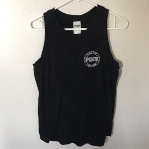 Pink vs black tank top